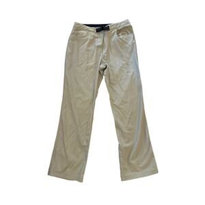 ExOfficio Women's Light Khaki Track Pants with Black Waist Buckle